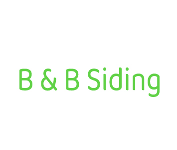 B & B Siding.